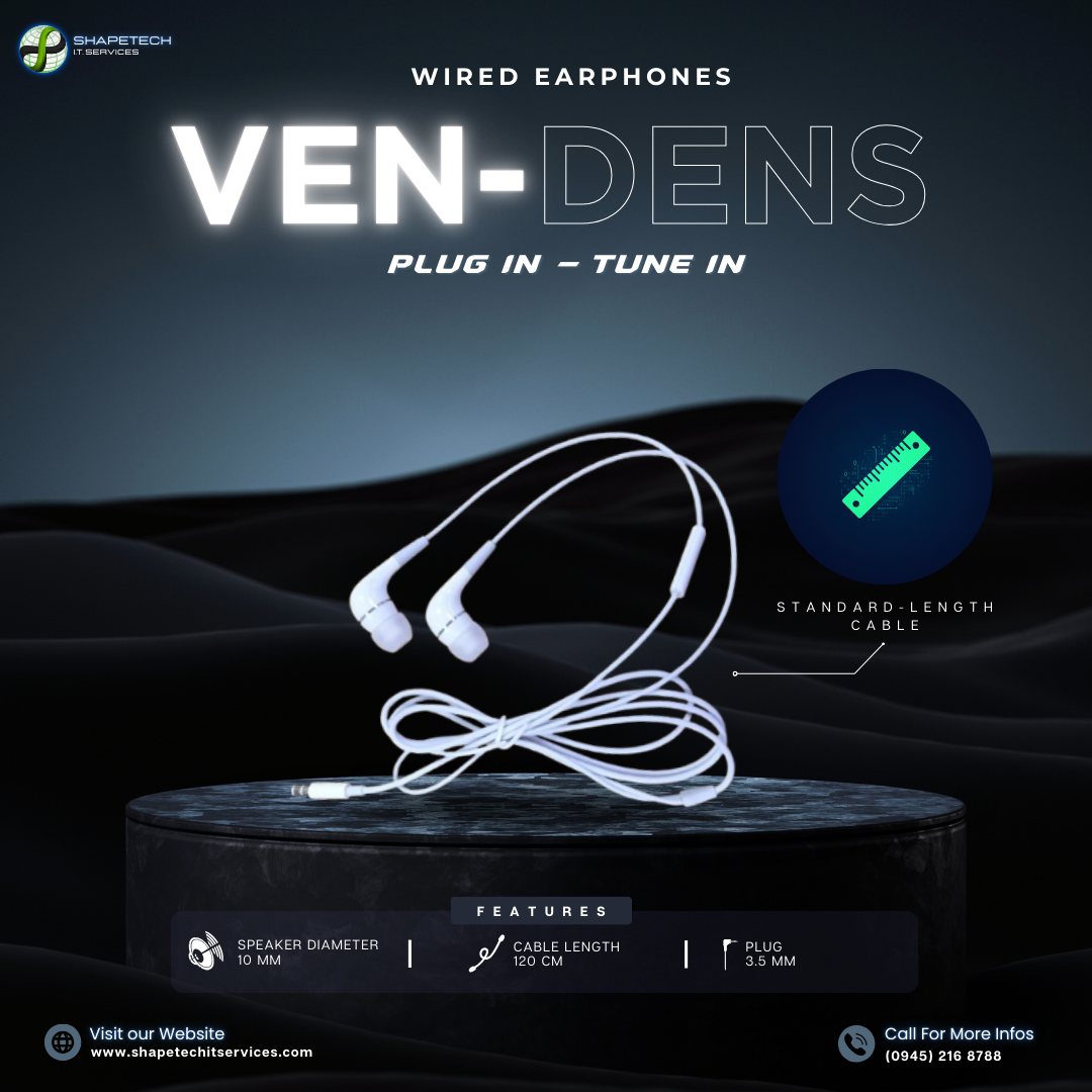 VEN-DENS WIRED EARPHONES